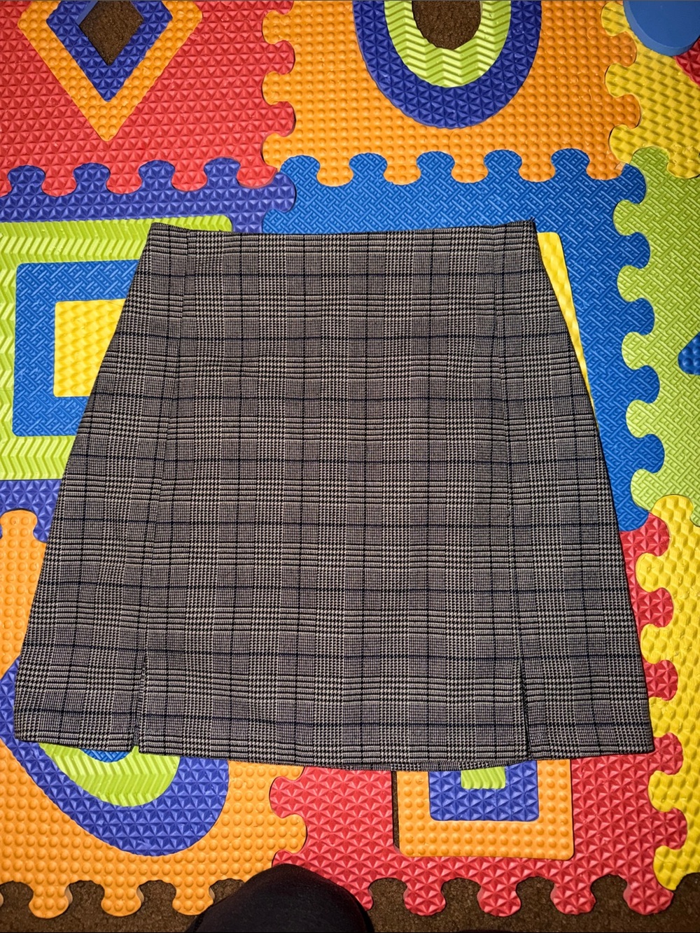 Brandy Melville Brown Plaid Mini Skirt
